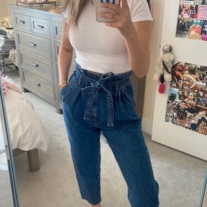 Tie Abercrombie Paperbag Jeans